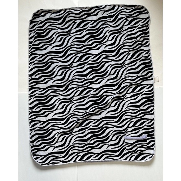 Koala Baby Babies Toys R Us Zebra Animal Print Purple Pocket Sherpa Baby Blanket - Picture 2 of 8